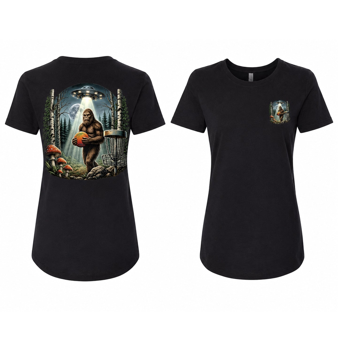 Bigfoot UFO Disc Golf T-Shirt - Women's