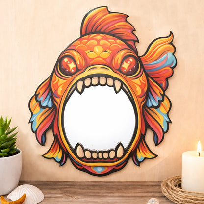 Goldfish Mirror Wall Art