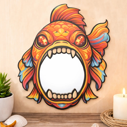 Goldfish Mirror Wall Art