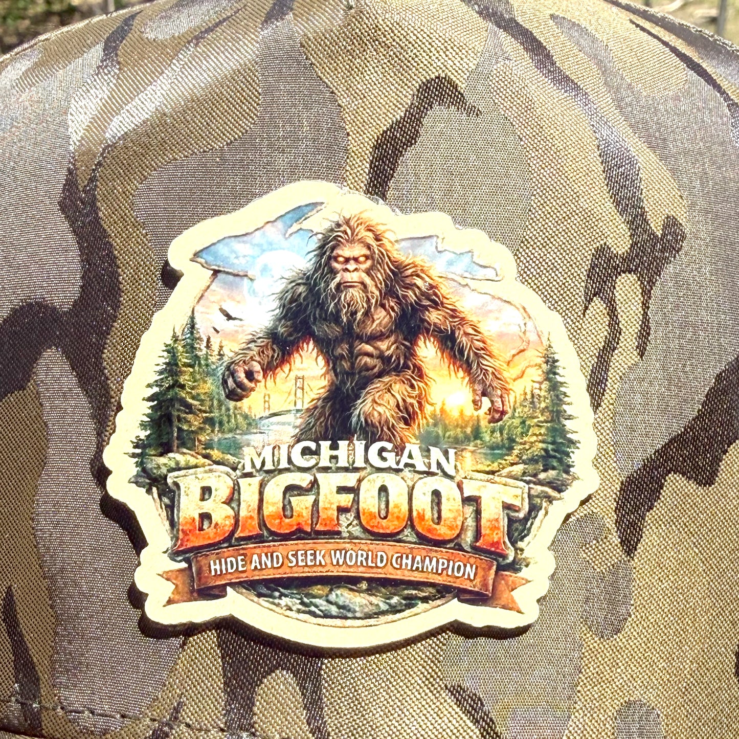 Michigan Bigfoot Premium Trucker Cap - J&L Craftworks