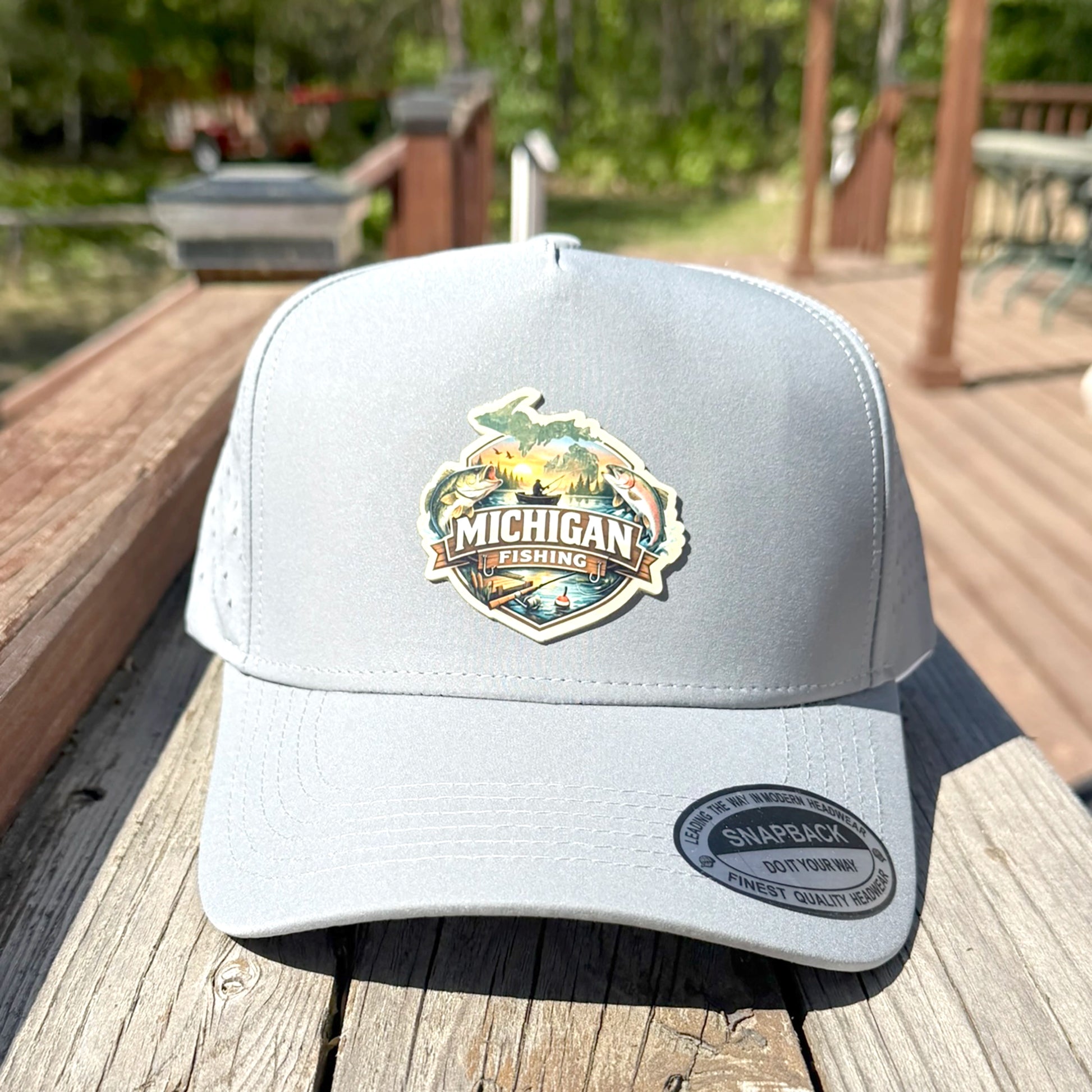 Michigan Fishing Premium Trucker Cap - J&L Craftworks