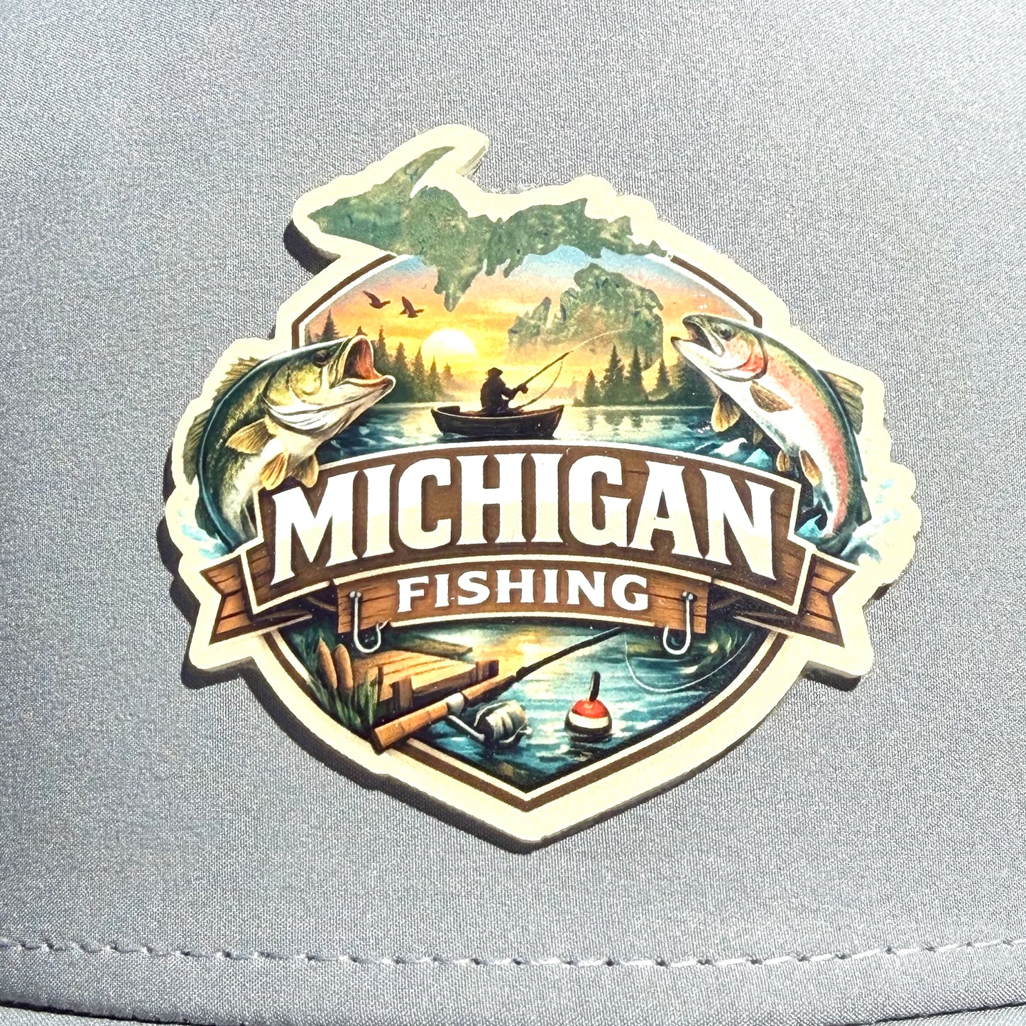 Michigan Fishing Premium Trucker Cap - J&L Craftworks