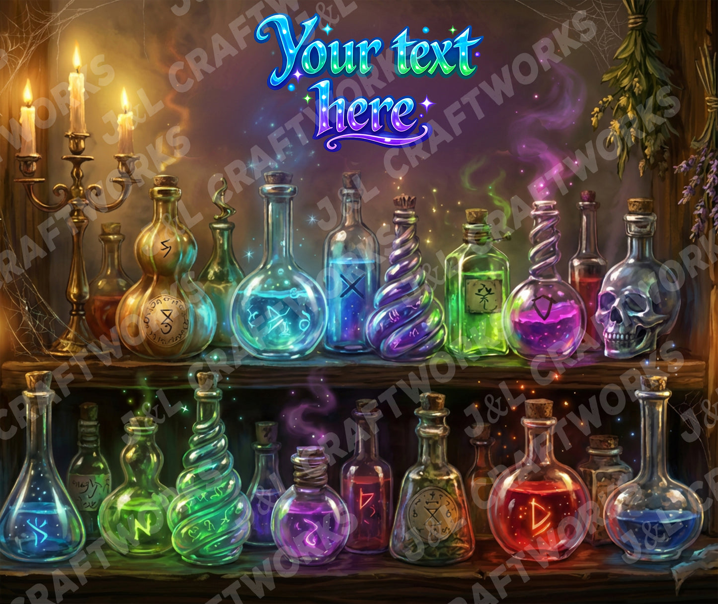20oz Personalized Magic Potions Sublimation Tumbler