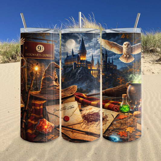 20oz Personalized Magic Theme Tumbler
