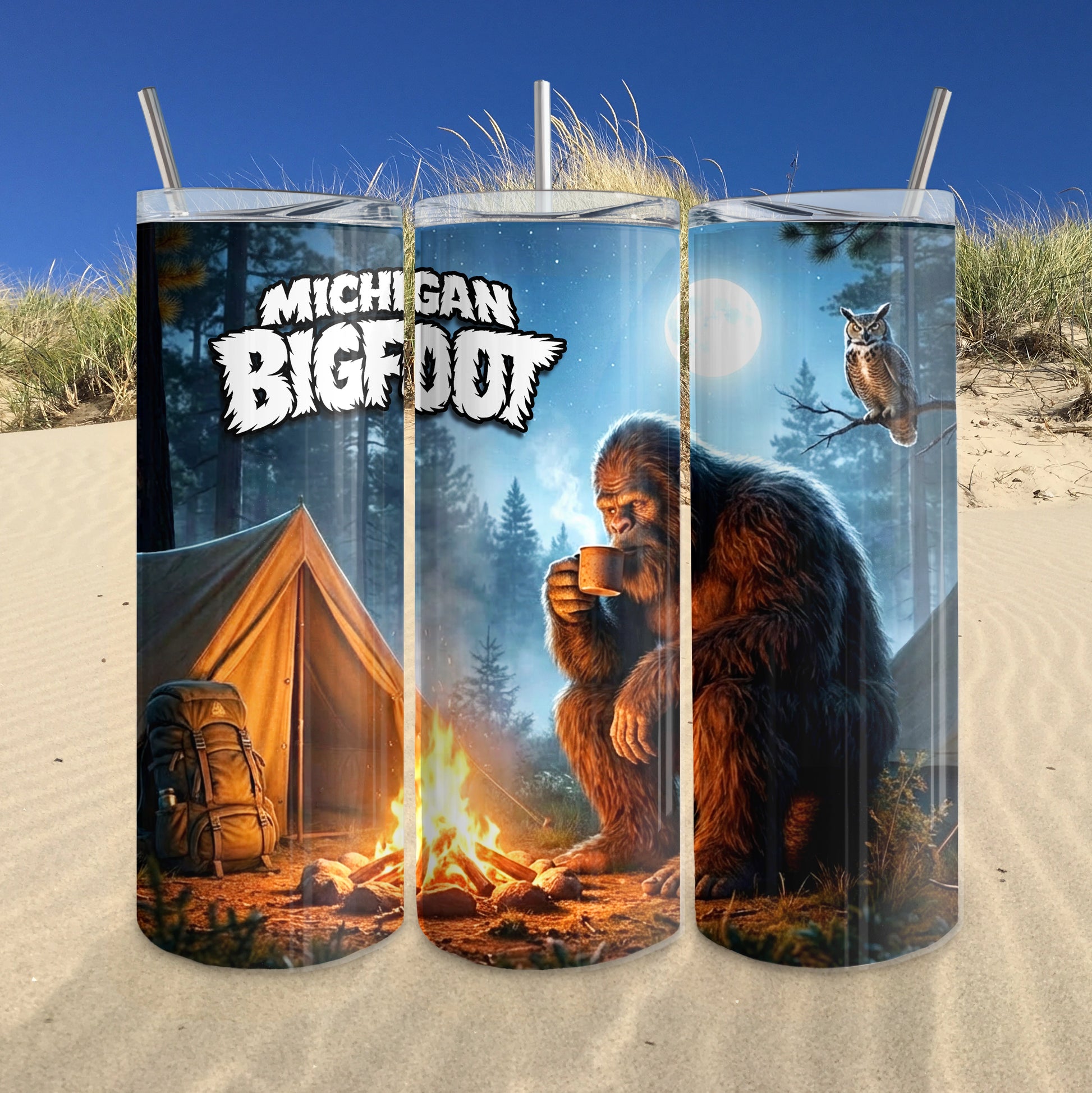 Michigan Bigfoot Tumbler - J&L Craftworks