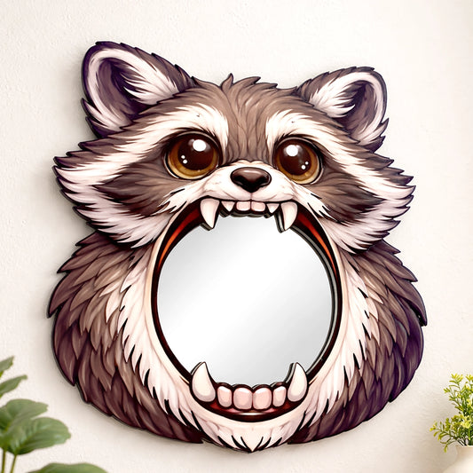 Raccoon Mirror Wall Art