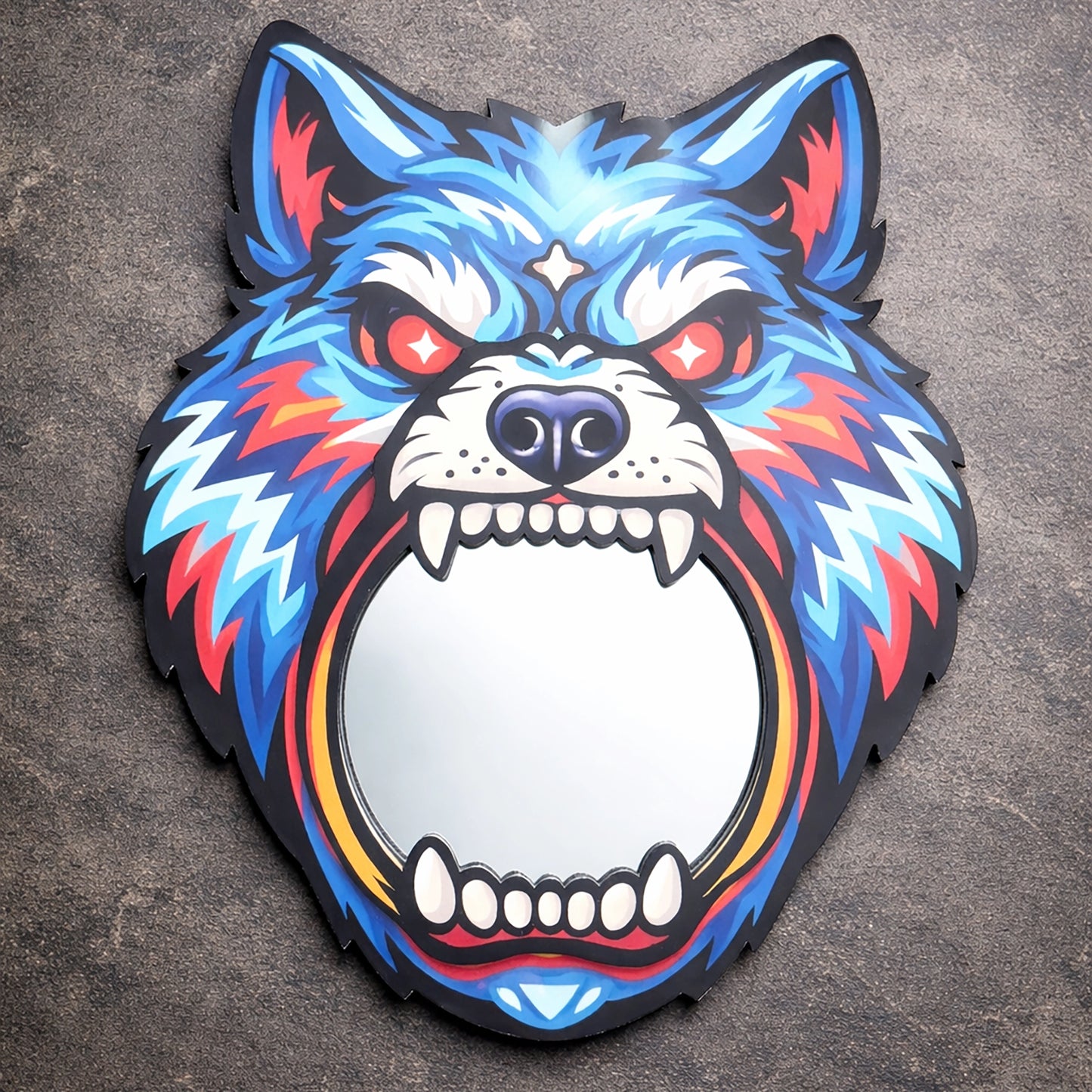 Wolf Mirror Wall Art