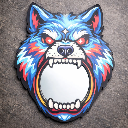 Wolf Mirror Wall Art