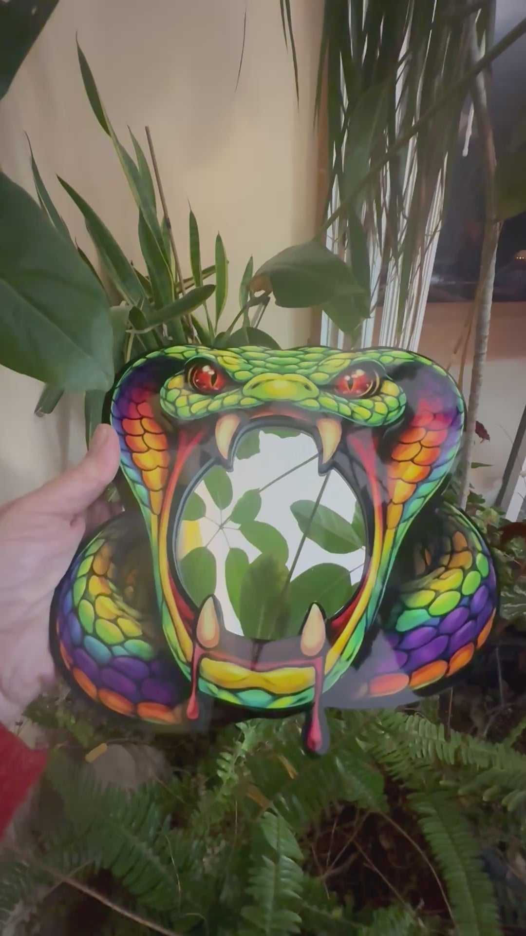 Snake Mirror Wall Art