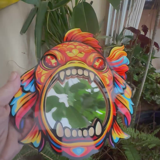 Goldfish Mirror Wall Art