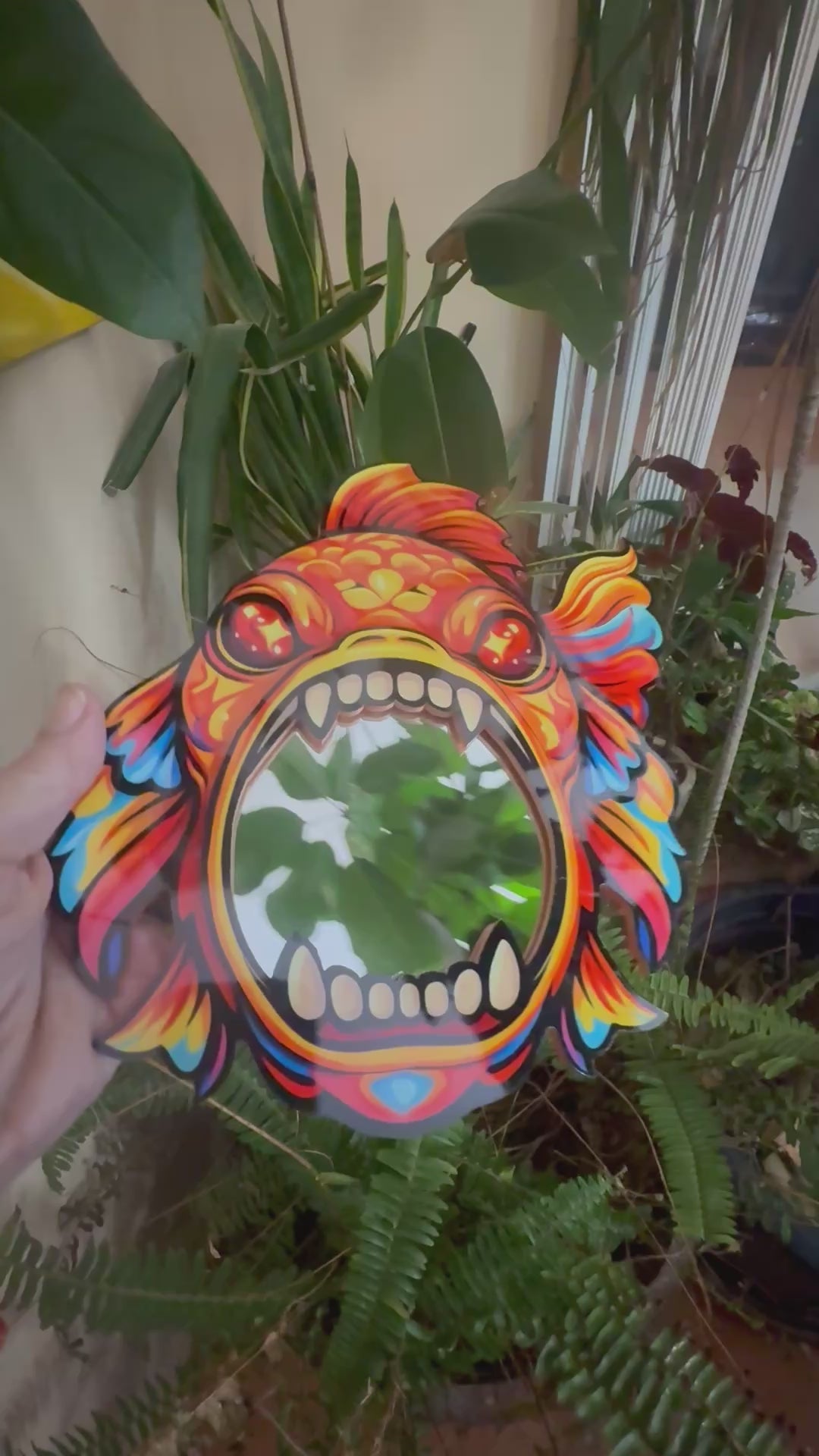 Goldfish Mirror Wall Art
