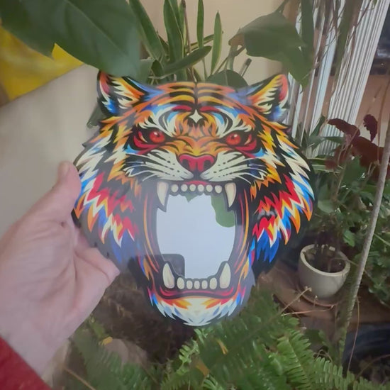 Fierce Tiger Mirror Wall Art