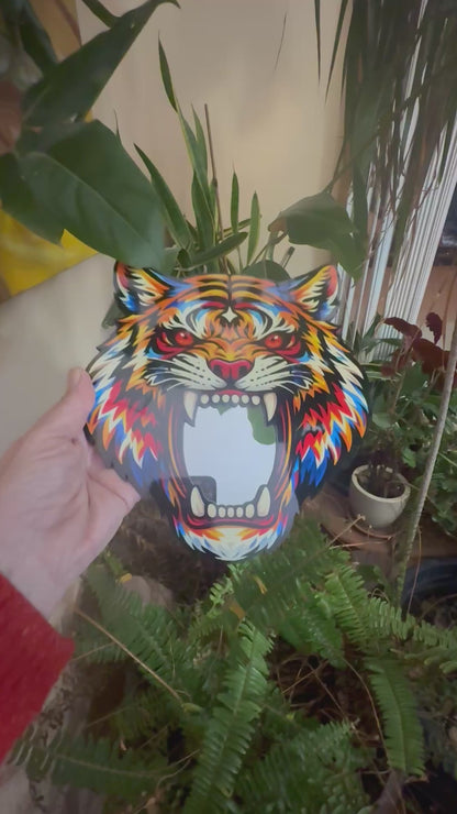 Fierce Tiger Mirror Wall Art
