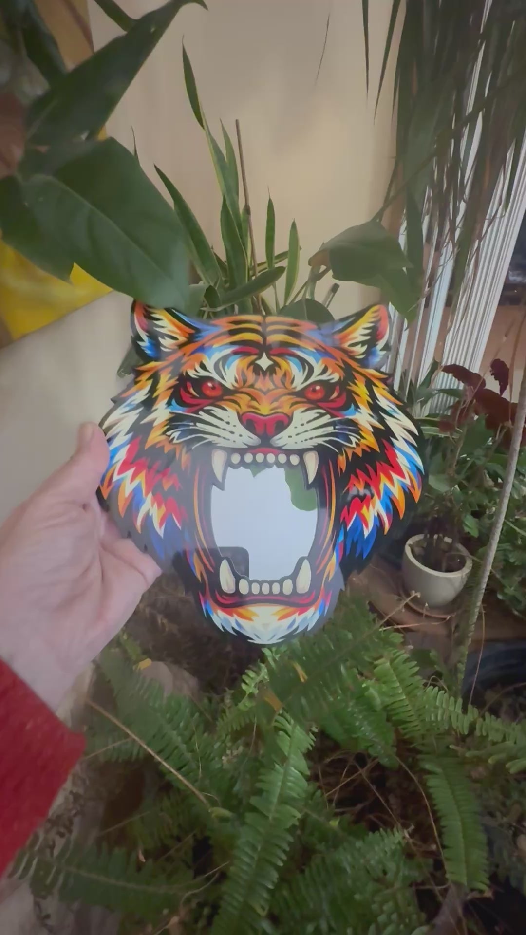 Fierce Tiger Mirror Wall Art